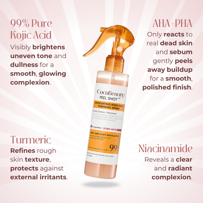 Body Peel Spray - Kojic + Gurkemeje