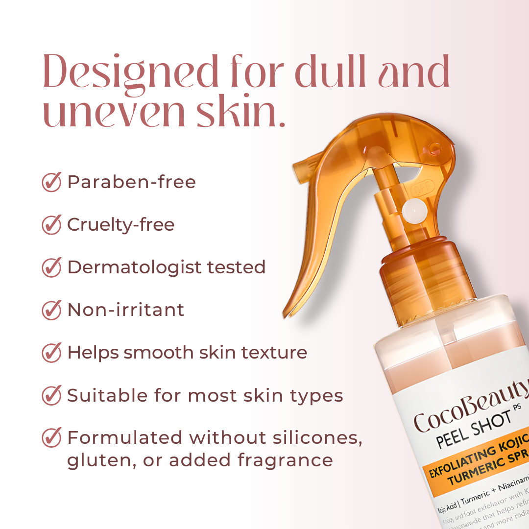 Body Peel Spray - Kojic + Gurkemeje